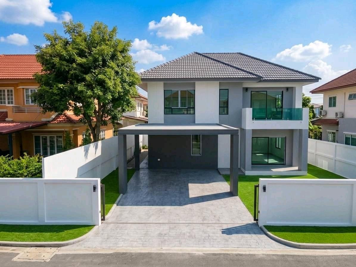 🔥🔥ลด 1,000,000 บาท ‼️‼️  💫ขายบ้านเดี่ยวหลังมุม มณียา มาสเตอร์พีซ รัตนาธิเบศร์💫 🏡บ้านเดี่ยวหลังมุม ที่ดิน 68 ตารางวา ทำเลติดถนนรัตนาธิเบศร์ ใกล้ MRT ไทรม้า  ✨บ้านหลังมุม เพิ่มความโปร่งและเป็นส่วนตัว ✨ทำเลติดถนนรัตนาธิเบศร์ เดินทางสะดวก ✨ใกล้ MRT สายสี