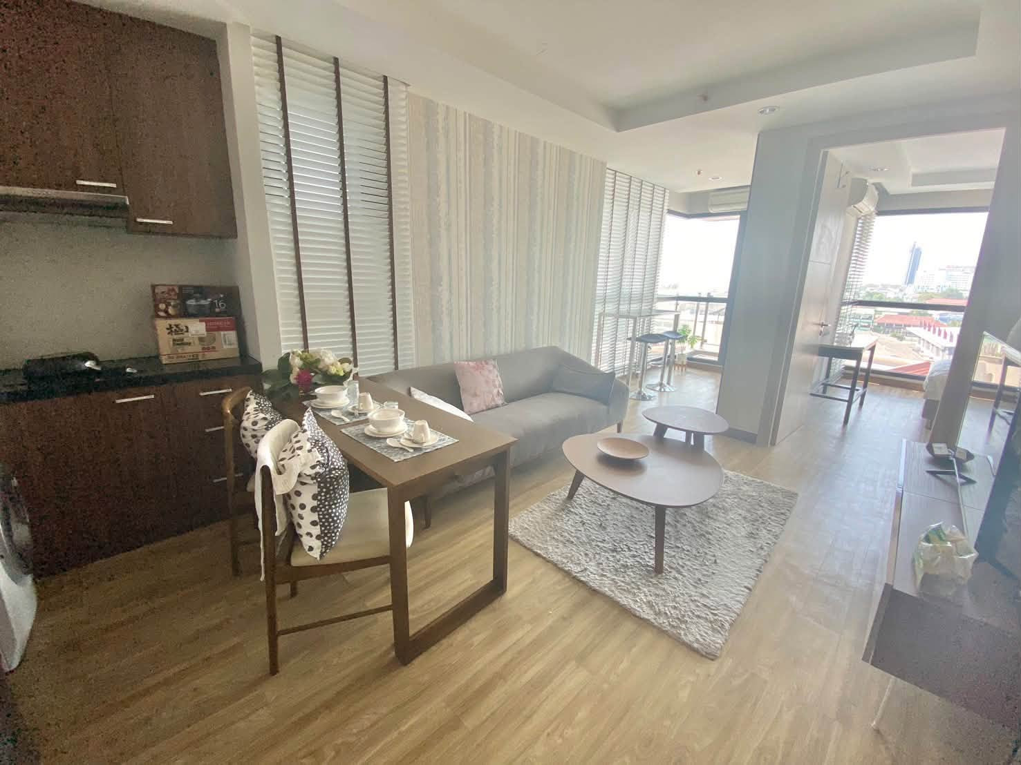 ให้เช่า Ladda Plus Condo ศรีราชา ชั้น 9 วิวทะเลเกาะลอย เฟอร์/ไฟฟ้าครบ – รูปที่ 4