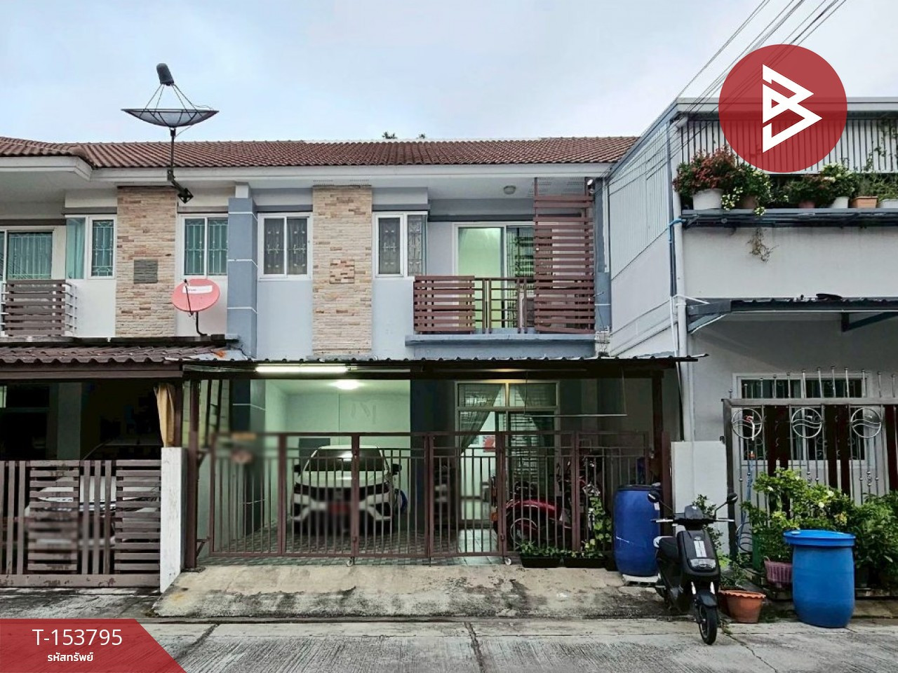 Townhouse for sale Subrungruang City Village, Samut Prakan, ready to move in.