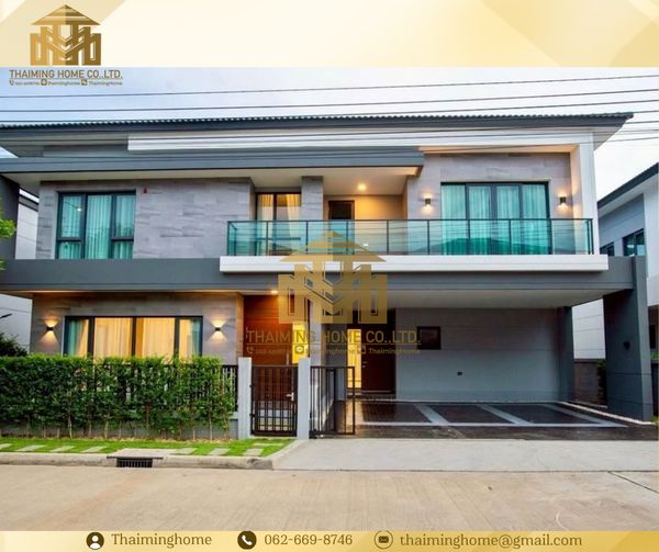 ให้เช่า บ้านเดี่ยว2ชั้น พร้อมเข้าอยู่ 5ห้องนอน 5ห้องน้ำ 3ที่จอดรถ บางนา ใกล้สนามบินสุวรรณภูมิ (TH8-8926)