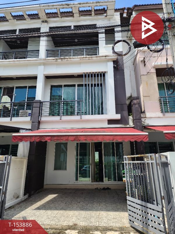 3-story townhome for sale, Baan Klang Muang Rama 3-Rat Burana project. Bangkok