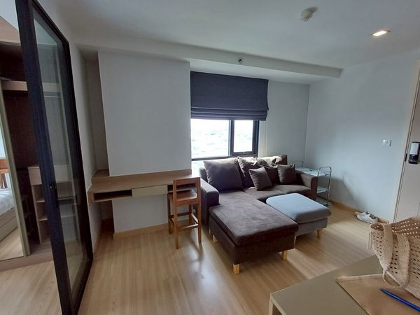 Condo for rent, Knightbridge Sky City, size 35 square meters, 1 bedroom, 12th floor, corner room, next to BTS Sai Yut, Anusawari Subdistrict, Bang Khen District, Bangkok.
