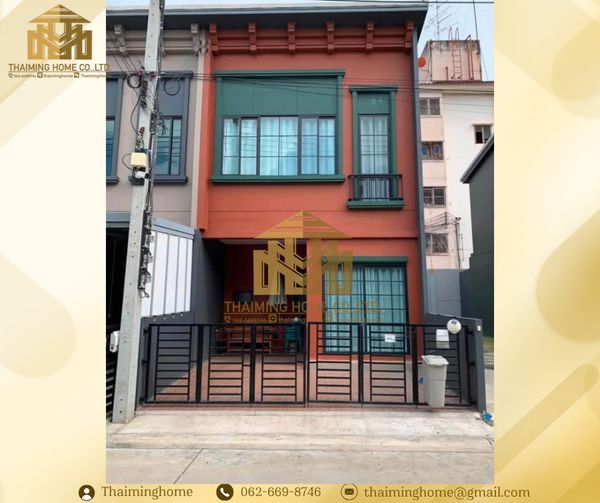 Townhome for rent, 2 floors, 3 bedrooms, Siri Place Project. Bangna-Theparak, Bang Phli Yai, Samut Prakan, usable area 99 sq m (TT6-2126)