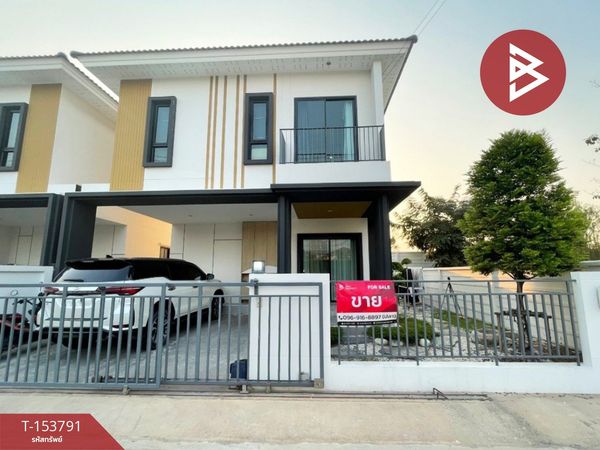 Semi-detached house for sale, Zente Light Rama 2 Village, Samut Sakhon.