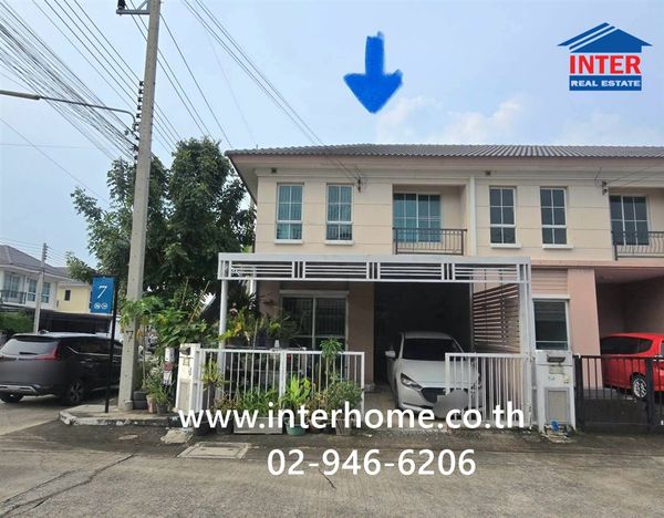 ทาวน์เฮ้าส์ 2 ชั้น 22 ตร.ว. หมู่บ้านพฤกษา ลำลูกกา-วงแหวน ซอยลำลูกกา143 ถนนลำลูกกาคลอง7 ลำลูกกา ปทุมธานี 