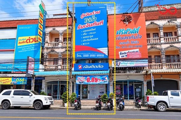 ขายอาคารพาณิชย์ 3 ชั้น ติดถนนศรีสุทัศน์ ตลาดใหญ่ เมืองภูเก็ต ใกล้ย่านเมืองเก่าภูเก็ต