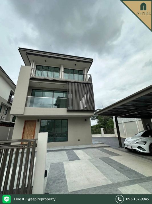 [For Sale] 3-Storey Detached House, AQ Arbor Suan Luang Rama 9 – Phatthanakan 