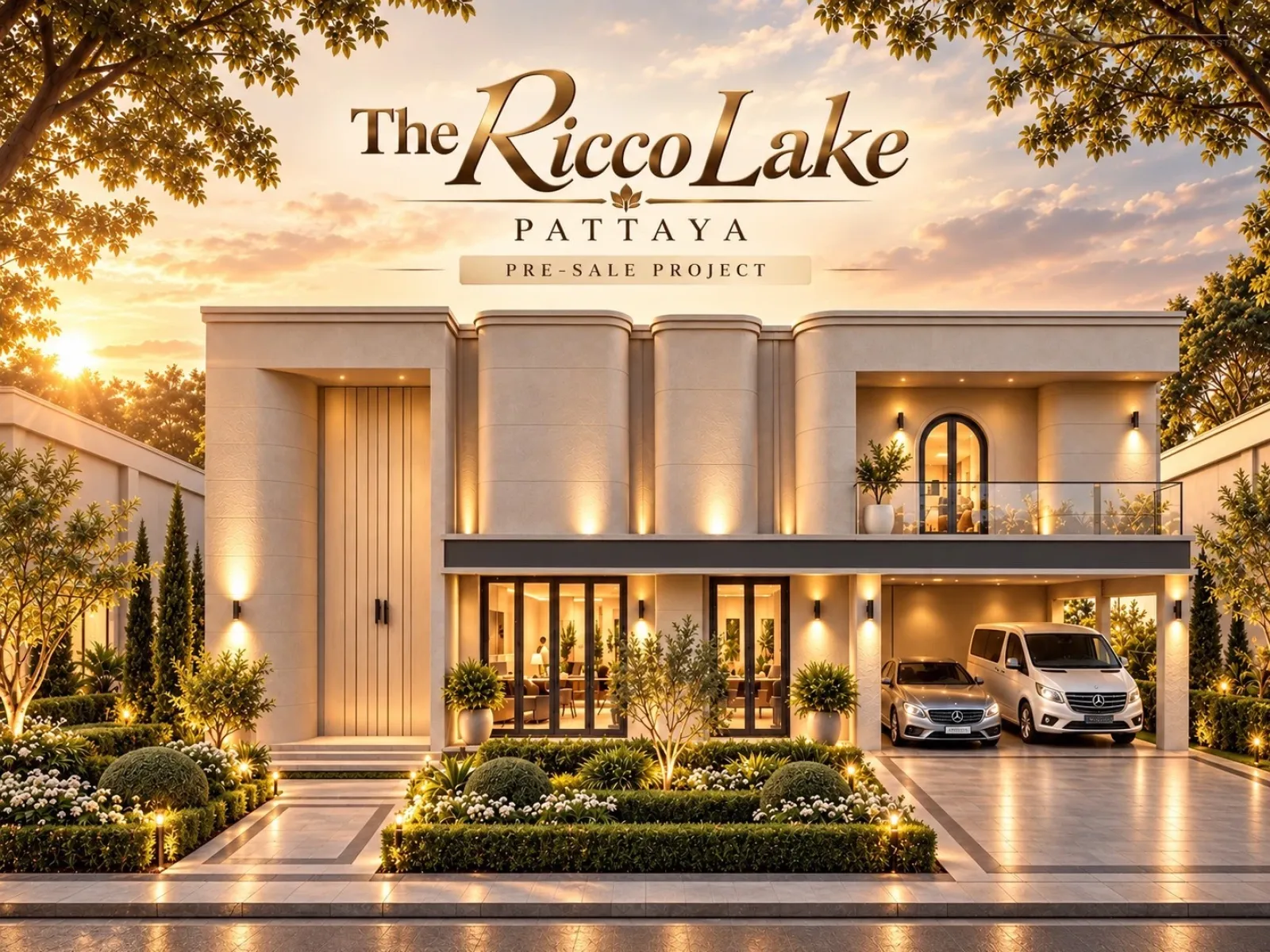 Pre-Sale: Luxury Lakeside Pool Villa  – The Ricco Lake Pattaya (R5 - R10)