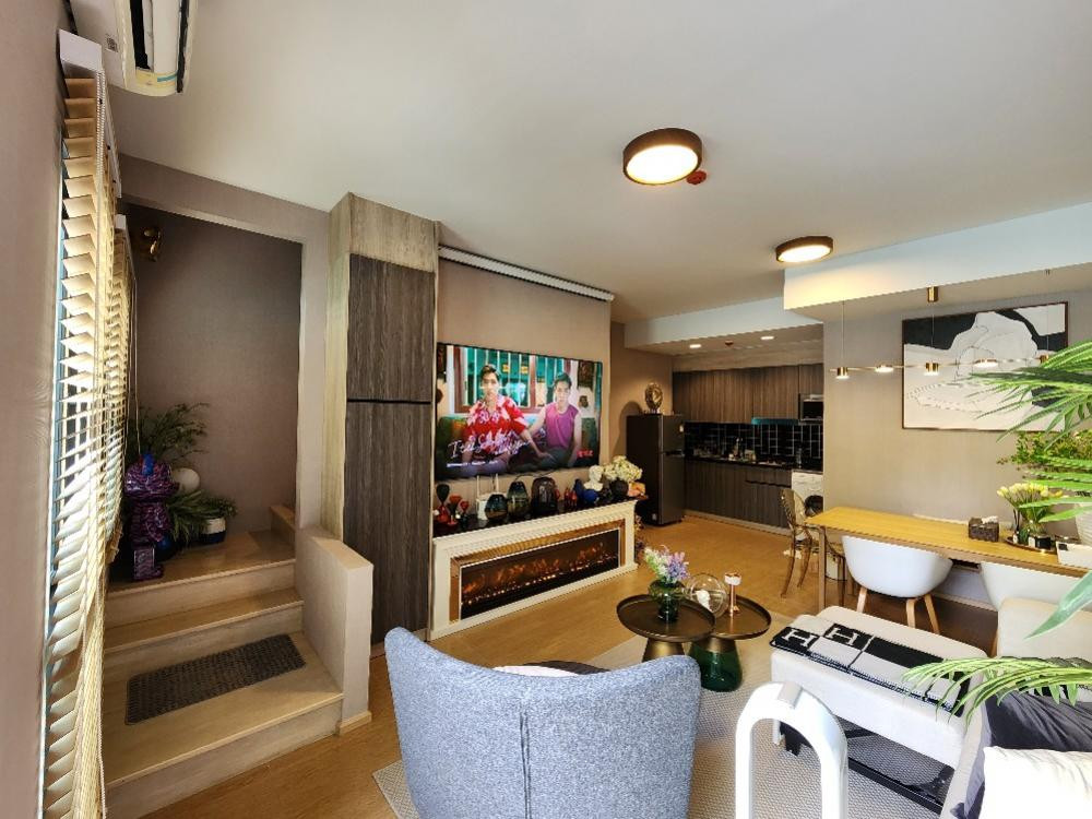 FOR RENT 📍UNIO Sukhumvit 72  Duplex  คอนโด 2ชั้น เหมือนอยู่บ้าน เดินลงสระน้ำได้เลย ชั้นล่างมีระเบียงส่วนตัวสไตส์รีสอร์ท ร่มรื่นสุดๆ  ปล่อยเช่าเพียง 29,500 บาท / เดือน – รูปที่ 2