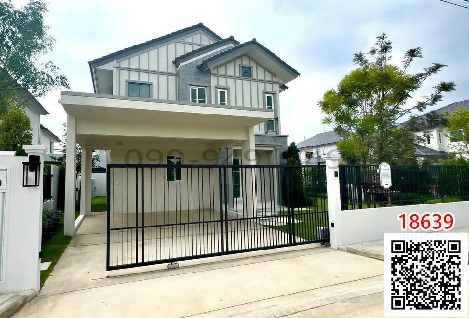 For rent, 2-story detached house, Villaggio 3 Srinakarin - Bangna, corner house, near Mega Bangna (ready to move in) For rent, 2-story detached house, Villaggio 3 Srinakarin - Bangna, corner house, near Mega Bangna (ready to move in)