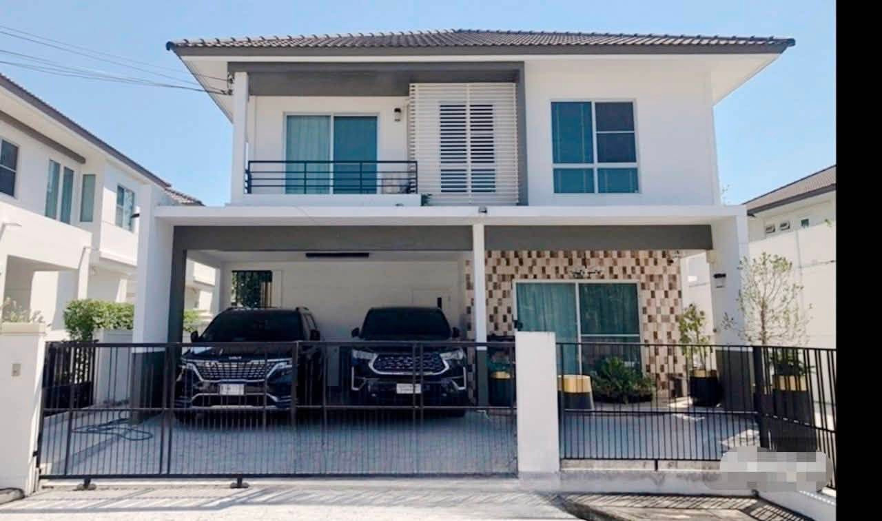 Corner house, 61 sq m, 3 bedrooms, 3 bathrooms, 2-story detached house, Siwalee Bangna Km 14