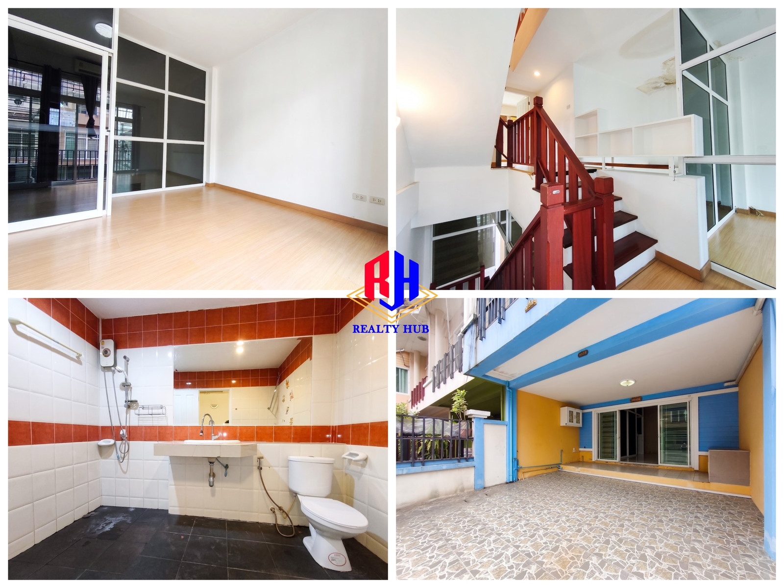 Corner townhome for sale, Nawanit, near Central Chaengwattana, Pak Kret, Nawanit Village. The most beautiful and cheapest in the project
