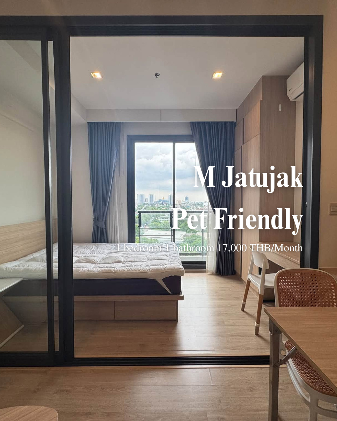 เอ็ม จตุจักร ให้เช่าคอนโด Pet friendly