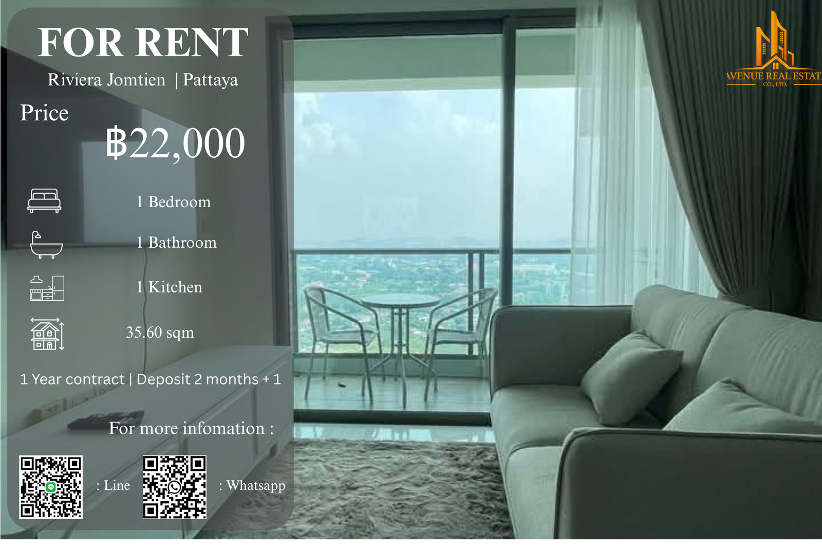  FOR RENT | THE RIVIERA JOMTIEN