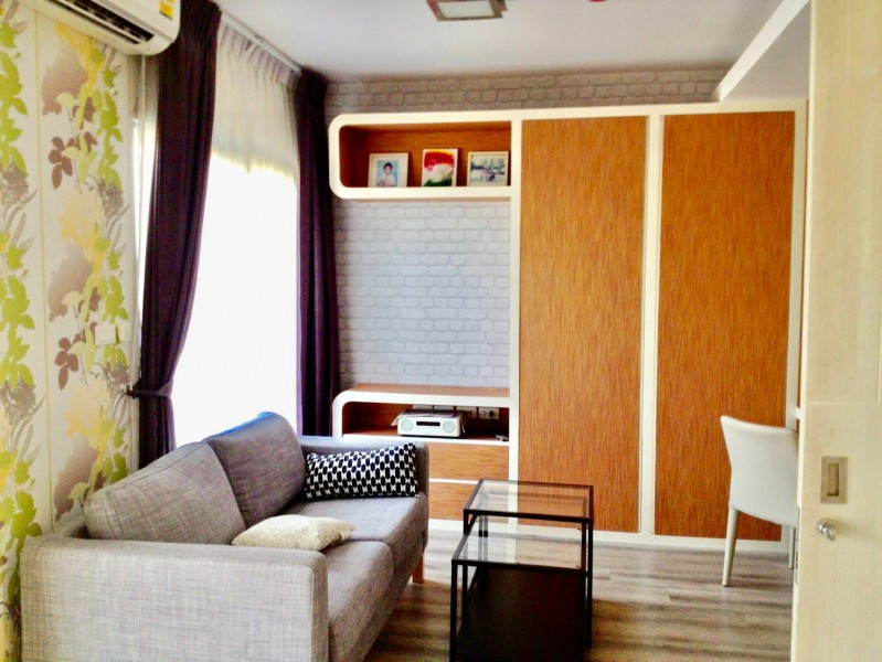เมืองทองธานี 900ม. 34.27ตร.ม.พร้อมเฟอร์ฯ Double Lake Condo เมืองทองธานี 1 นอน 1 น้ำ ชั้น7 ฝั่งทิศเหนือ ใกล้ตลาดบุญเจริญ – รูปที่ 3