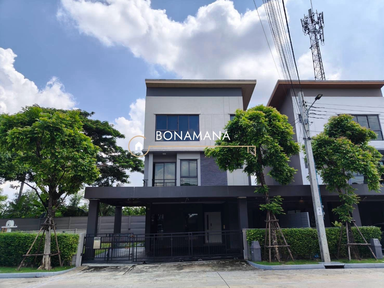 ให้เช่า บ้านแฝด บ้านกลางเมือง รามอินทรา 83 สเตชั่น (MRT รามอินทรา กม.9:  1.8km)  – รูปที่ 2