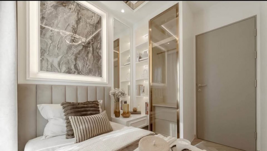 ให้เช่า คอนโด Life รัชดาภิเษก 57 ตรม รีโนเวทใหม่แบบ Modern Luxury ภาพที่เห็นคือภาพห้องจริง เดินจาก MRT ห้วยขวางเพียง 430 เมตร – รูปที่ 2