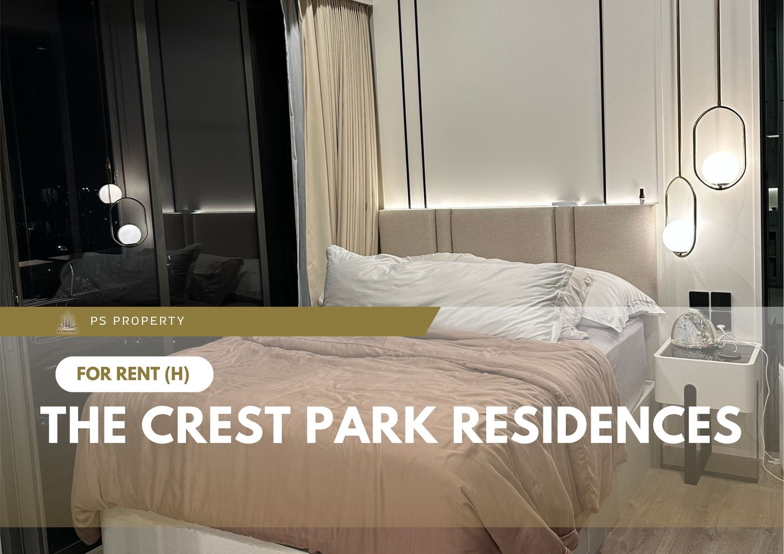 ให้เช่า 📍 The Crest Park Residences 📍 เฟอร์นิเจอร์ และ เครื่องใช้ไฟฟ้าครบ ใกล้ BTS และ MRT 