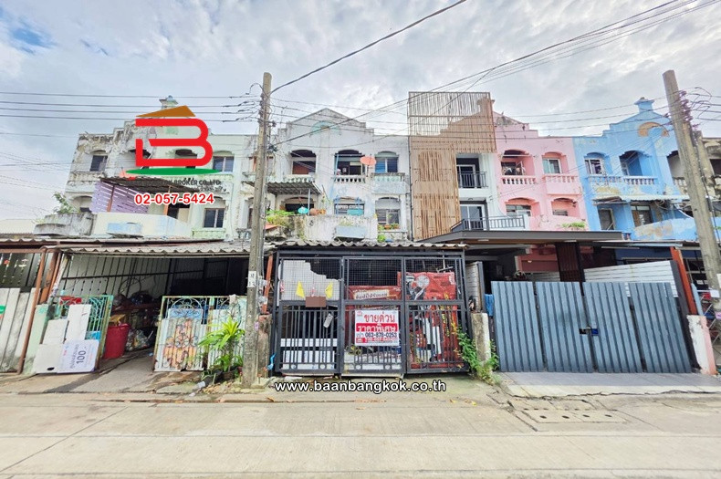 3-story townhome, area 23.8 sq m, Soi Ramintra 115, Ramintra Road, Minburi Subdistrict, Minburi District