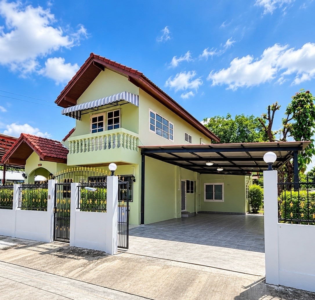 🏡🌳 Single house for rent near BTS Saphan Mai | Theparak 33–Phahon Yothin 52 | Big land 72 sq m., only 18,000 baht/month.