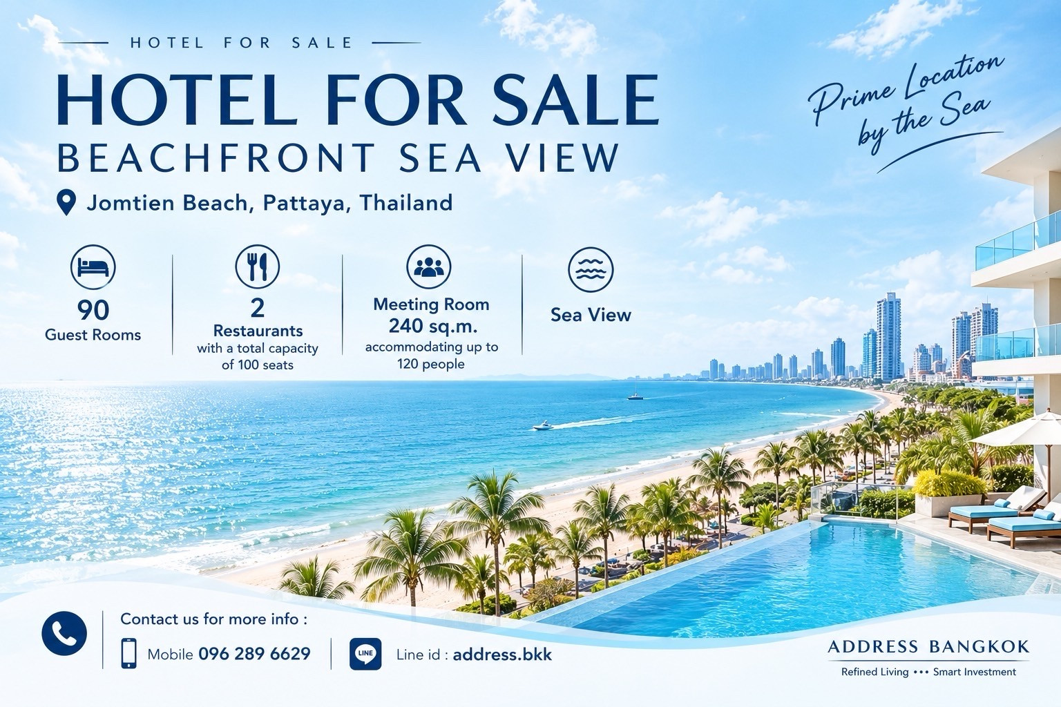 🏨 ขายโรงแรม | BEACHFRONT SEA VIEW หาดจอมเทียน, พัทยา💰 🏨 ขายโรงแรม | BEACHFRONT SEA VIEW หาดจอมเทียน, พัทยา💰