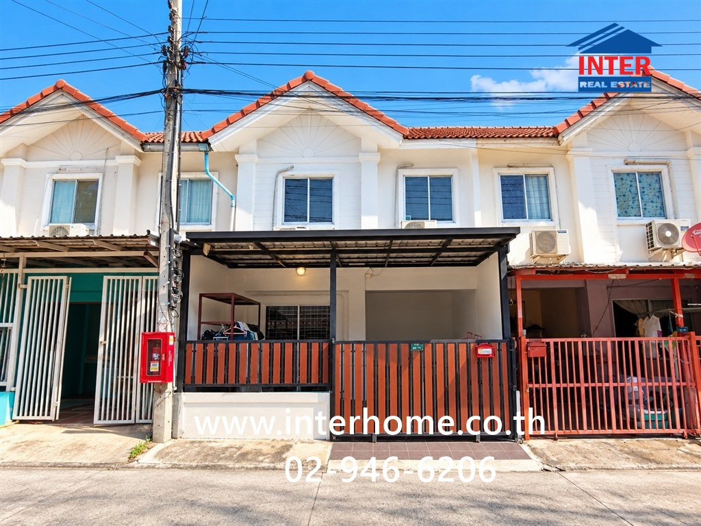 ทาวน์เฮ้าส์ 2 ชั้น 16 ตร.ว. หมู่บ้านพฤกษา33 บางบัวทอง ใกล้เดอะแจ๊ส กรีนวิลเลจ บางบัวทอง ซอยวัดลาดปลาดุก ถนนกาญจนาภิเษก บางใหญ่ นนทบุรี 