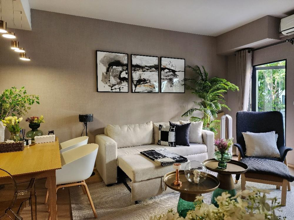 FOR RENT 📍UNIO Sukhumvit 72  Duplex  คอนโด 2ชั้น เหมือนอยู่บ้าน เดินลงสระน้ำได้เลย ชั้นล่างมีระเบียงส่วนตัวสไตส์รีสอร์ท ร่มรื่นสุดๆ  ปล่อยเช่าเพียง 29,500 บาท / เดือน – รูปที่ 3