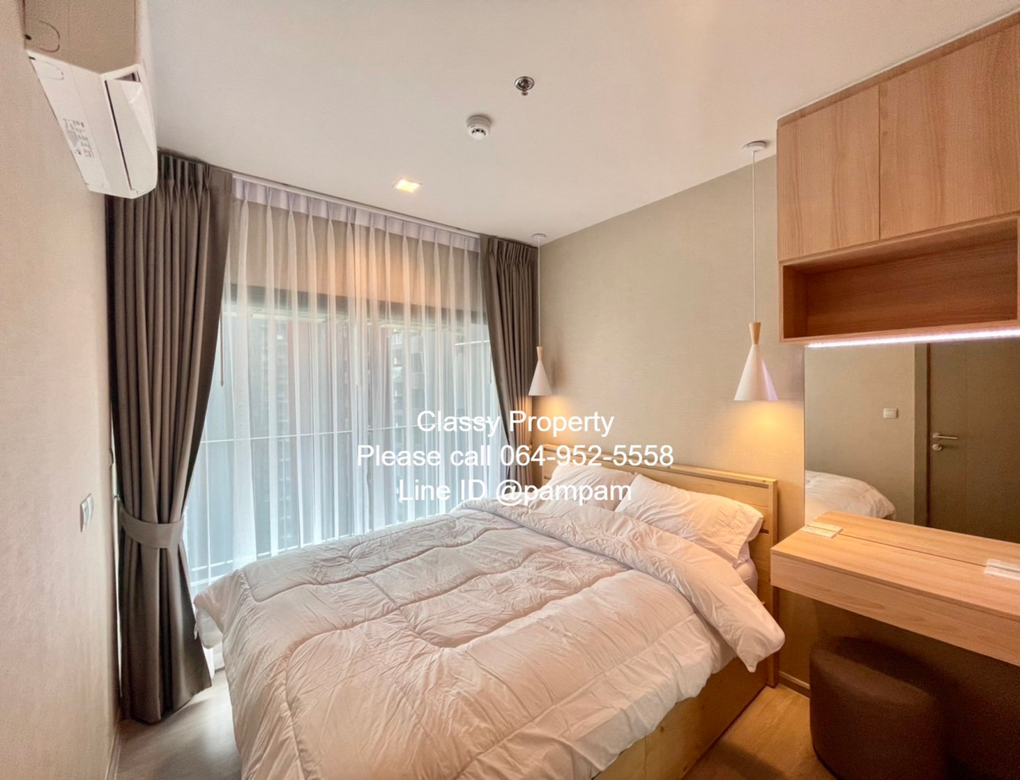 *** Condo for rent : Life Asoke-Rama9  1 Bed Nice decorated High floor Fully furnished Close kitchen  near MRT Rama9 🔥🔥🔥***