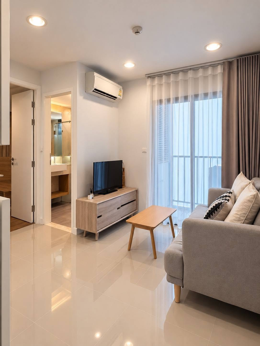 ห้องมุม 33.63ตรม ตึกA ชั้น6 คอนโด ZENITH PLACE สุขุมวิท 42 ใกล้ BTS เอกมัย 600ม