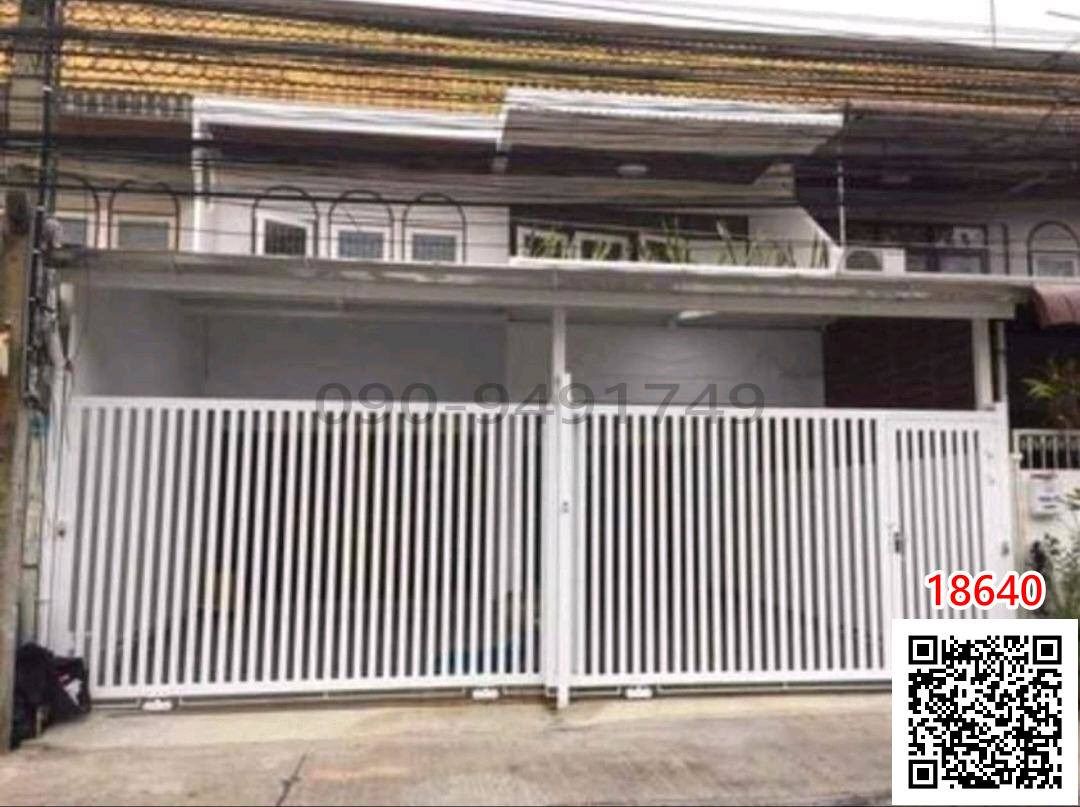 For rent, 2-story townhome, Thai Wandee Village. Soi Wachiratham Sathit 57, Intersection 20, Sukhumvit 101/1