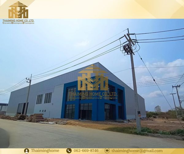 Warehouse for rent with office, showroom 1-1-34.25 rai, building 2,137 sq m, Krathum Baen, Samut Sakhon (TW8-33126)