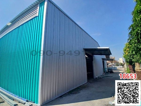 For rent: prefabricated warehouse, factory, Thung Khru, Bang Mot, Phutthabucha 36, ​​area 462 sq m.