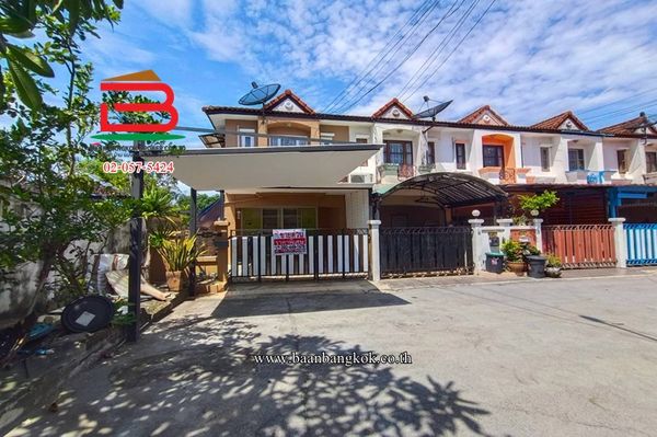Townhouse, K.C. Village, Ramintra 6 (Soi Phraya Suren 45), area 21.6 sq m, near Wat Phraya Suren. Sam Wa Tawan Tok Subdistrict, Khlong Sam Wa District, Bangkok