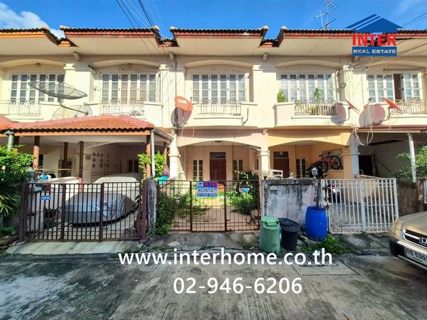 Townhouse 2.5 floors, 16 sq m, Saranon Village, Pak Kret, near Central Chaengwattana. Near Suankularb Nonthaburi School, Tiwanon Road, Pak Kret, Nonthaburi