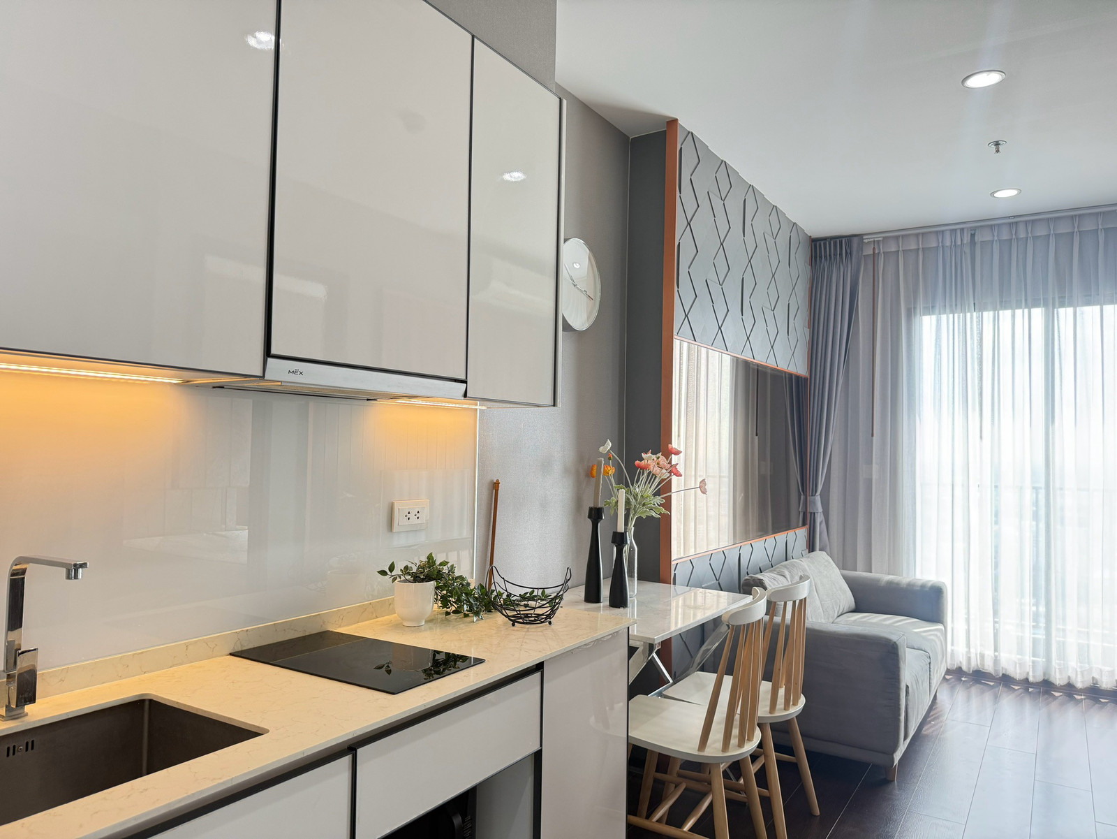 คอนโดซีเอกมัย ให้เช่า 1 ห้องนอน ห้องมุม ชั้นสูง (3413) – รูปที่ 3