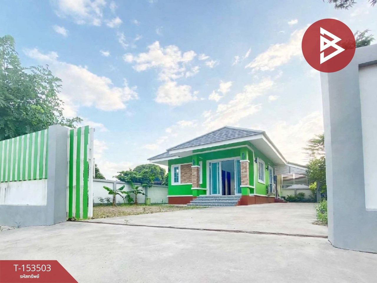 1-story detached house for sale, area 74.3 square meters, Phra That Bang Phuan, Nong Khai.