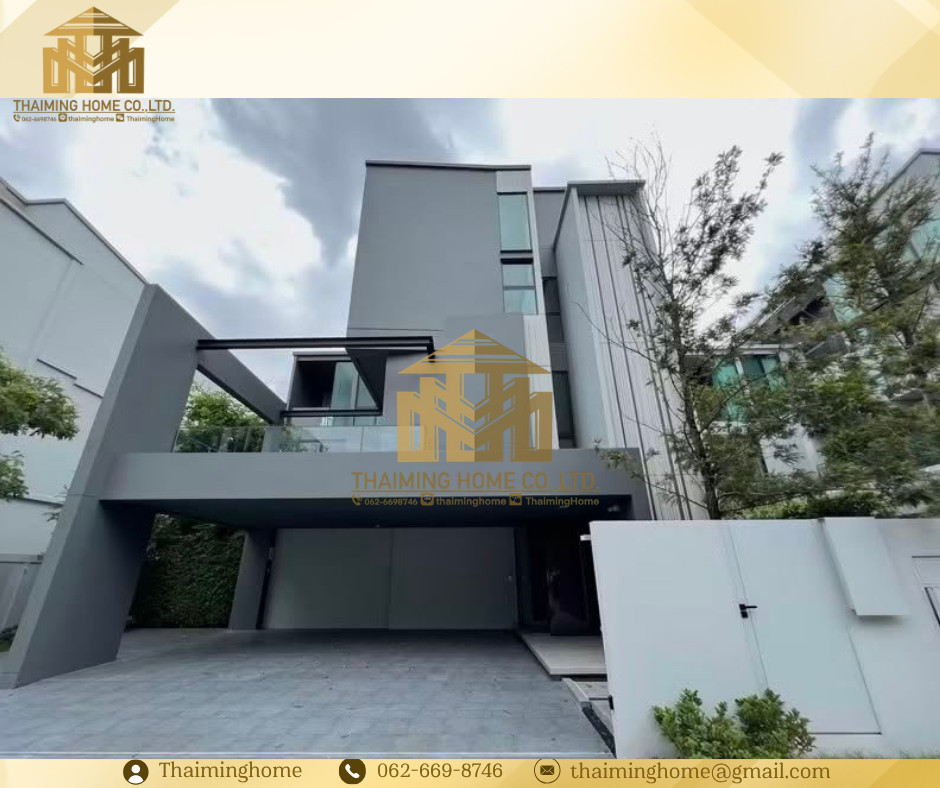 House for rent at Vive Krungthep Krita: 3-story detached house with a private elevator, 4 bedrooms, 5 bathrooms, and parking for 4 cars  (TH8-9926)