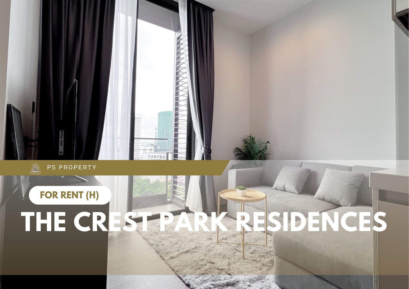 ให้เช่า ✨ The Crest Park Residences ✨ เฟอร์นิเจอร์ และ เครื่องใช้ไฟฟ้าครบ ใกล้ MRT พหลโยธิน
