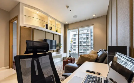 [ให้เช่า] Circle Condominium ใจกลางอโศก 50 ตร.ม. ชั้น 26 วิวสูง เฟอร์ครบ จัดเต็มมุมทำงาน! – รูปที่ 2