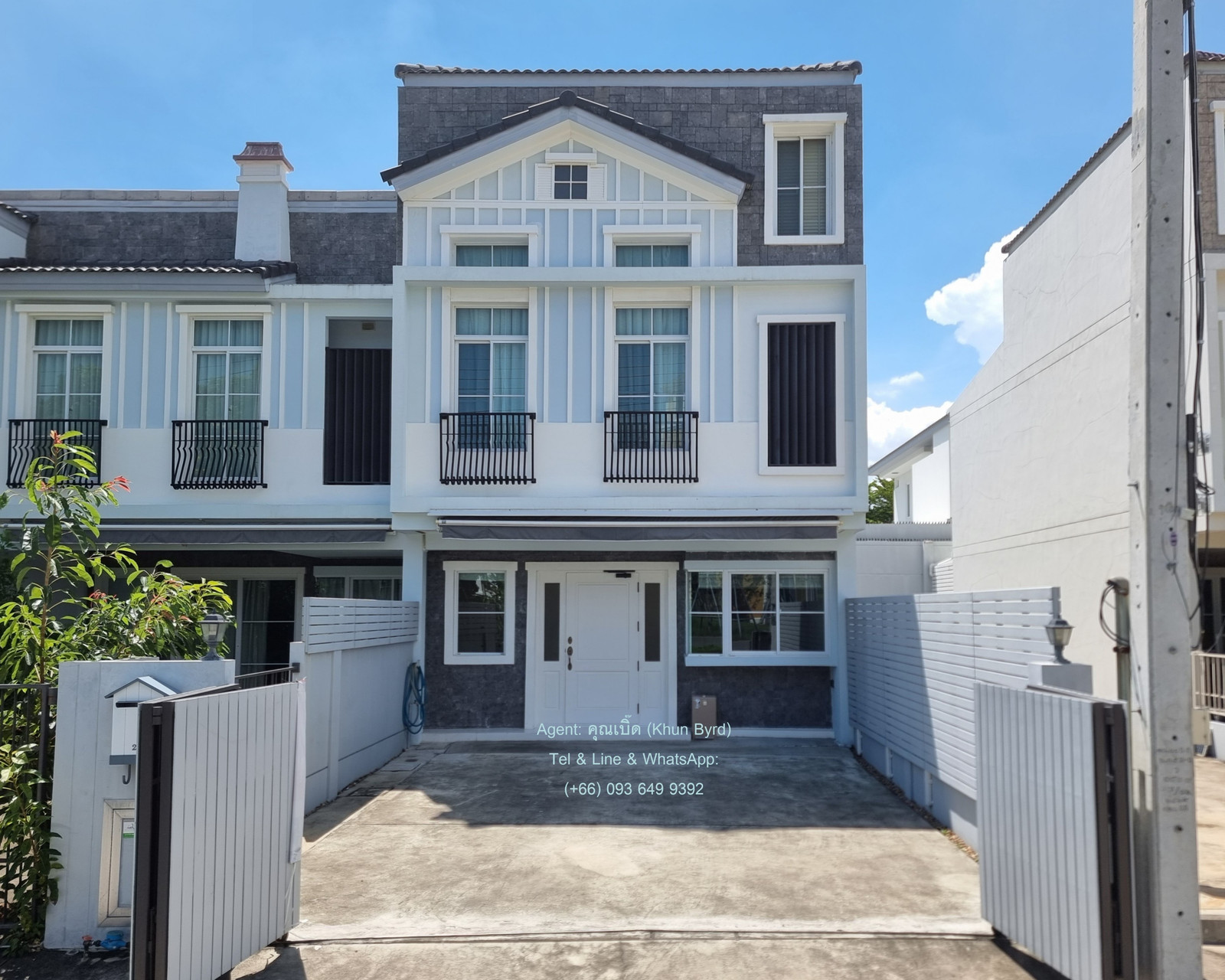 For Rent! Indy 2 Bangna - Ramkhamhaeng 2 | 2-story townhome, Duplex | 3 bedrooms, 3 bathrooms, 1 King size bed | near Dulwich, D-PREP inter.School | Lotuss Bangna at the entrance of the alley | near Mega& Ikea Bangna