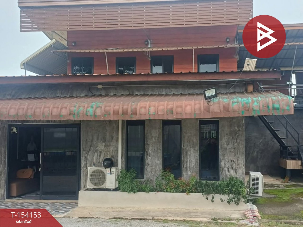 2-story detached house for sale, area 3 ngan, 22.8 sq m, Li, Lamphun.