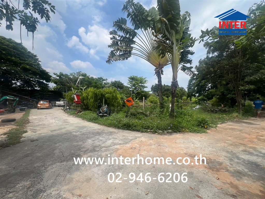 Empty land 4 rai 156 sq m. Empty land, Soi Mo Leng (Soi Thetsaban 1), Pratum Thani-Sam Khok-Sena Road. Pathum Thani-Bang Len Road (346) Sam Khok, Pathum Thani – รูปที่ 3