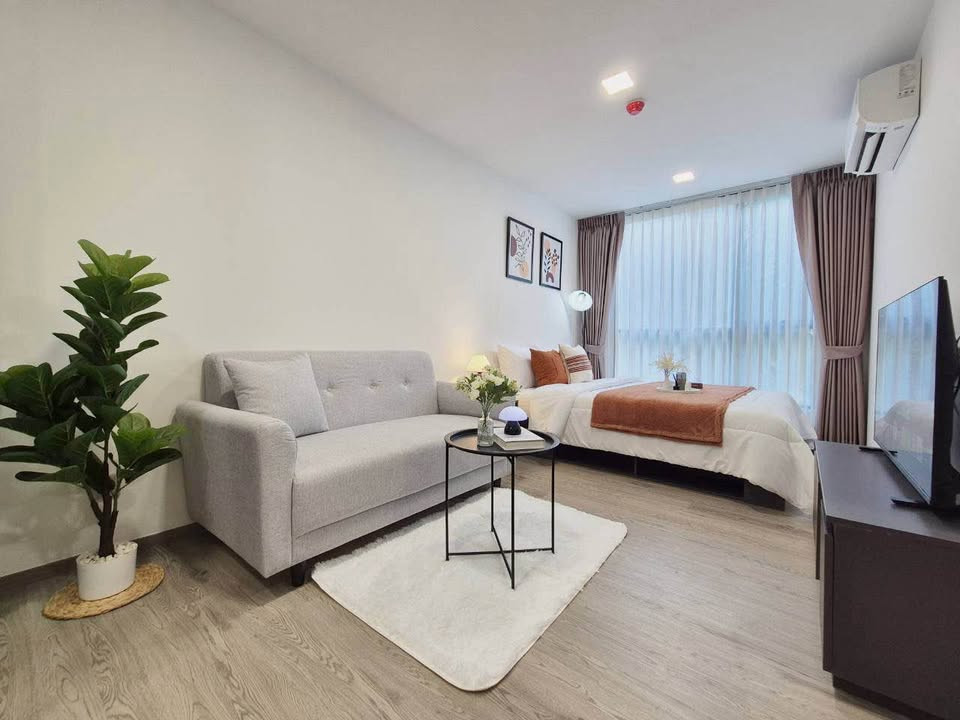 🟢 Low-rise condominium for rent, newly built, new room condition, unpacked. Ready to move in immediately, Maroon Ratchada 32 project.