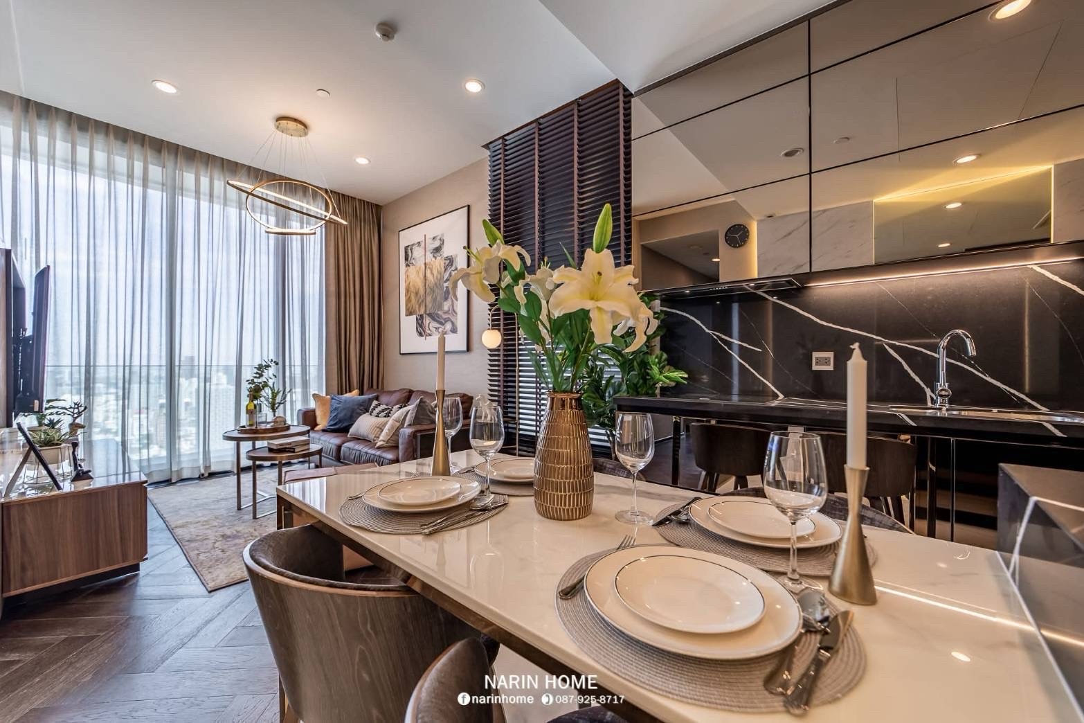 🔥Rent at  The​ Esse​ 36​ ทองหล่อ 🔥2BR 2BR.🔥 98,000🔥73sqm. 🔥Floor35 – รูปที่ 3