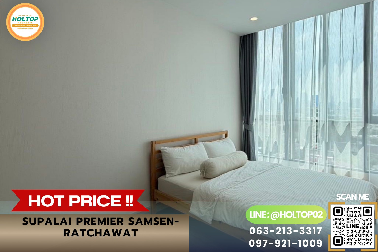 #R10962 ให้เช่าคอนโด Supalai Premier Samsen-Ratchawat #R10962 ให้เช่าคอนโด Supalai Premier Samsen-Ratchawat