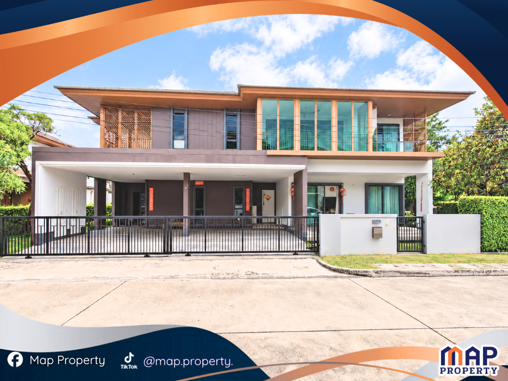Luxury detached house for sale at Burasiri Pattanakarn; land area 130 sq. wah, priced at 35 million