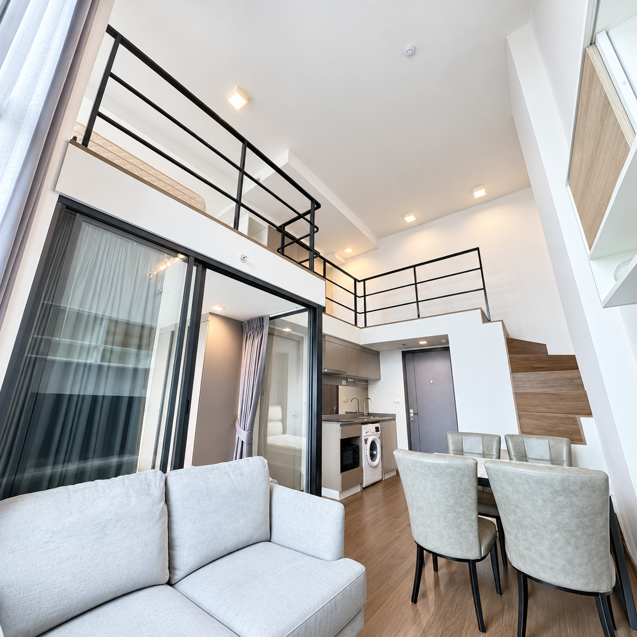 🔥 2 BEDROOM HYBRID | 53 SQ.M. | 23,000 THB/MONTH 🏙️ IDEO NEW RAMA 9 Double Volume  
