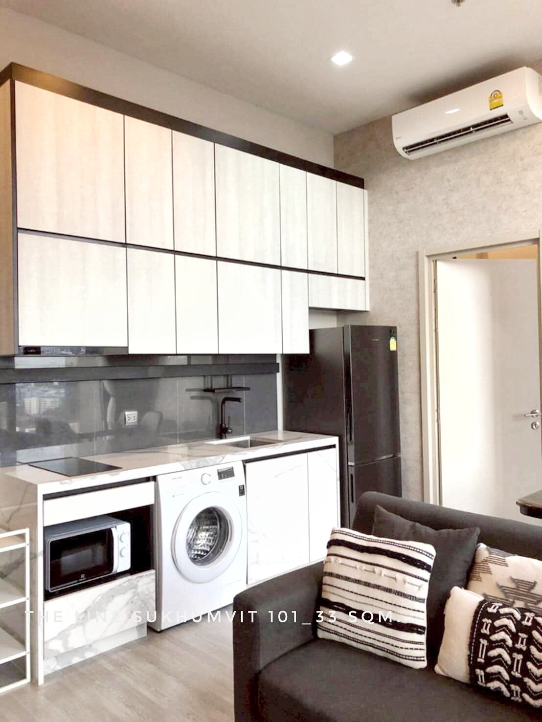 🎉For RENT, high rise condo 1 bedroom at The Line Sukhumvit 101 near Ture Digital Park and BTS Punnawithi – รูปที่ 3