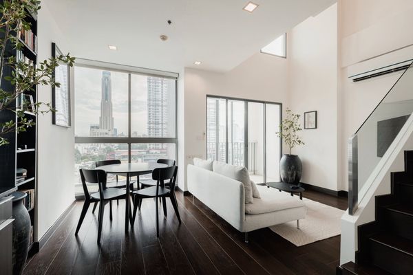 Condo for sale IDEO Q Phayathai (63 sq m.) Duplex 1 bedroom, 2 bathrooms, near BTS Phaya Thai.