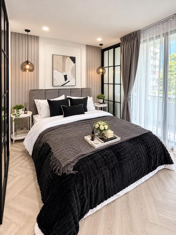 K-7259 🔥🔥 Installments are cheaper than renting!! Beautiful room, condo next to BTS Lat Phrao 101, city villa for sale, Lat Phrao 130, ready to move in.